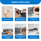 AINEXA 2-Foot Self-Adhesive Wash Basin Shelf – No Drill