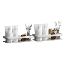 AINEXA 2-Piece Self-Adhesive Bathroom Shelves – Black