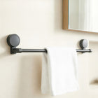 AINEXA Vacuum Suction Aluminium Single Towel Bar – Matte Grey