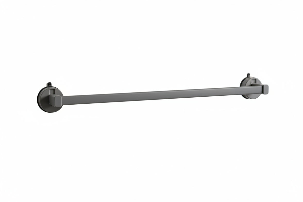 AINEXA Vacuum Suction Aluminium Towel Bar – Matte Grey