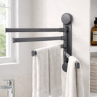 AINEXA 4-Bar Vacuum Suction Aluminium Towel Rack – Matte Grey