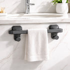 AINEXA Vacuum Suction Aluminium Towel Bar – Matte Grey