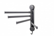 AINEXA 4-Bar Vacuum Suction Aluminium Towel Rack – Matte Grey