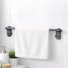 AINEXA Vacuum Suction Aluminium Towel Holder – Matte Black