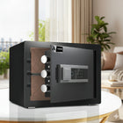 AINEXA 22L Fingerprint & Password Safe Locker with Alarm – Black