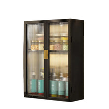AINEXA 40 cm 2-Layer Wall-Mounted Kitchen Storage Cabinet – Black