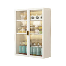AINEXA 50 cm Wall-Mounted 3-Layer Kitchen Storage Cabinet – White