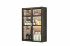 AINEXA 50 cm 3-Layer Wall-Mounted Bathroom Storage Cabinet – Black