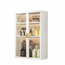 AINEXA 40 cm 3-Layer Wall-Mounted Bathroom Storage Cabinet – White