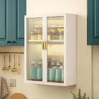 AINEXA 40 cm 2-Layer Wall-Mounted Kitchen Storage Cabinet – White