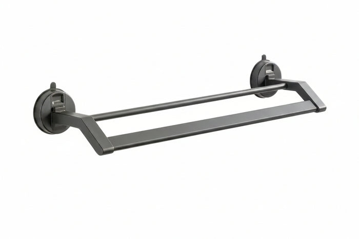 AINEXA Vacuum Suction Aluminium Towel Rack – Matte Grey