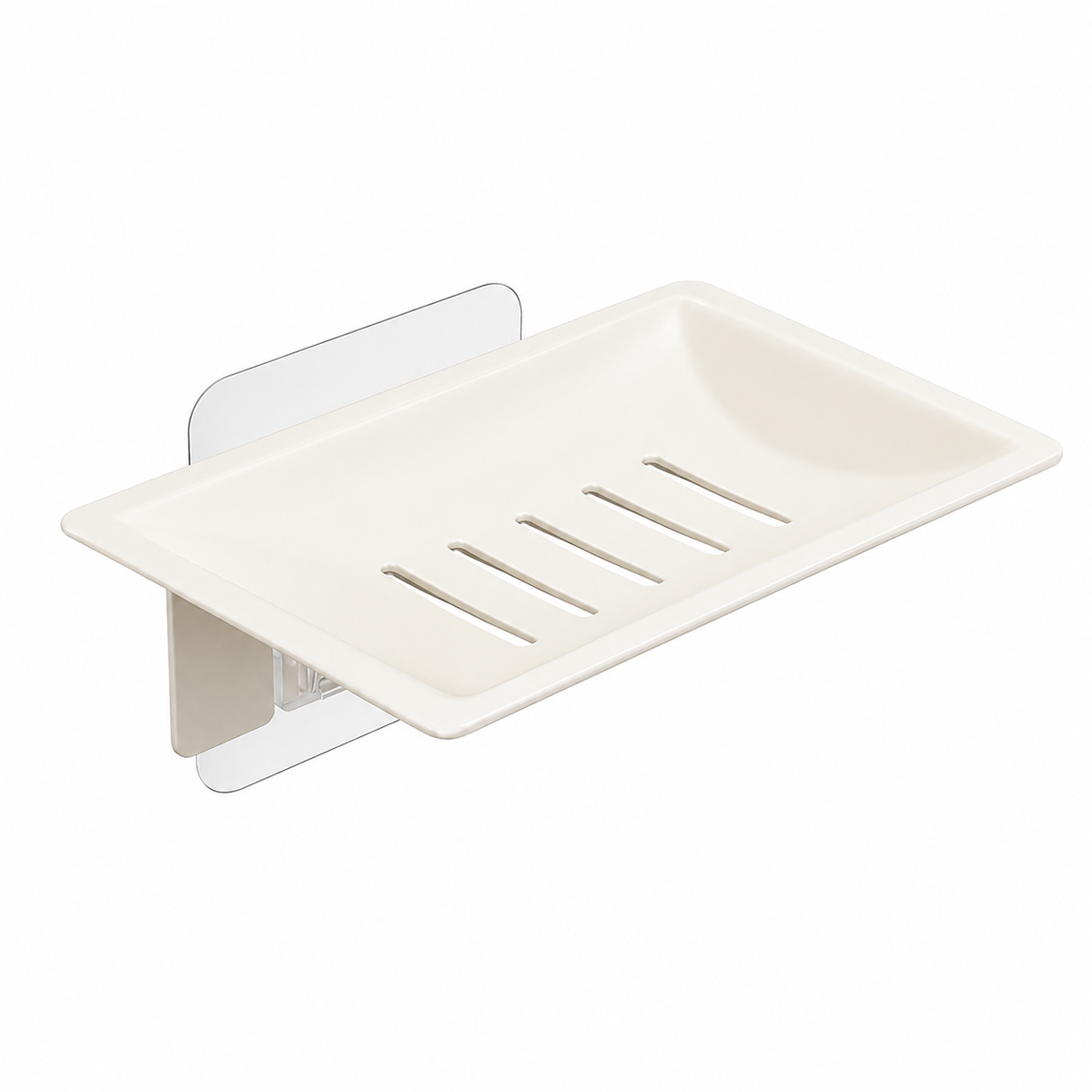 AINEXA Self-Adhesive Wall-Mounted Soap Holder with Drain Tray