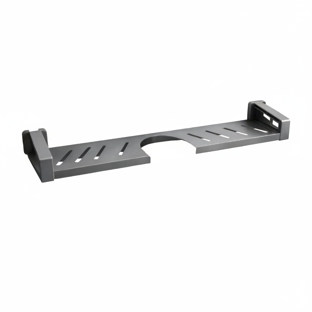 AINEXA 2-Foot Suction Aluminium Bathroom Shelf – Matte Grey