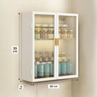 AINEXA 50 cm Wall-Mounted 2-Layer Kitchen Storage Cabinet – White