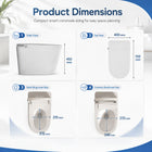AINEXA Imperial Smart Toilet with Heated Seat, Dryer & Remote – Star White