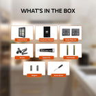 AINEXA 50 cm 2-Layer Wall-Mounted Bathroom Storage Cabinet – White
