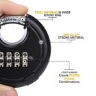 AINEXA Heavy-Duty 4-Digit Combination Disc Padlock – Black