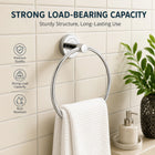 AINEXA Stainless Steel Wall-Mounted Towel Ring – Silver