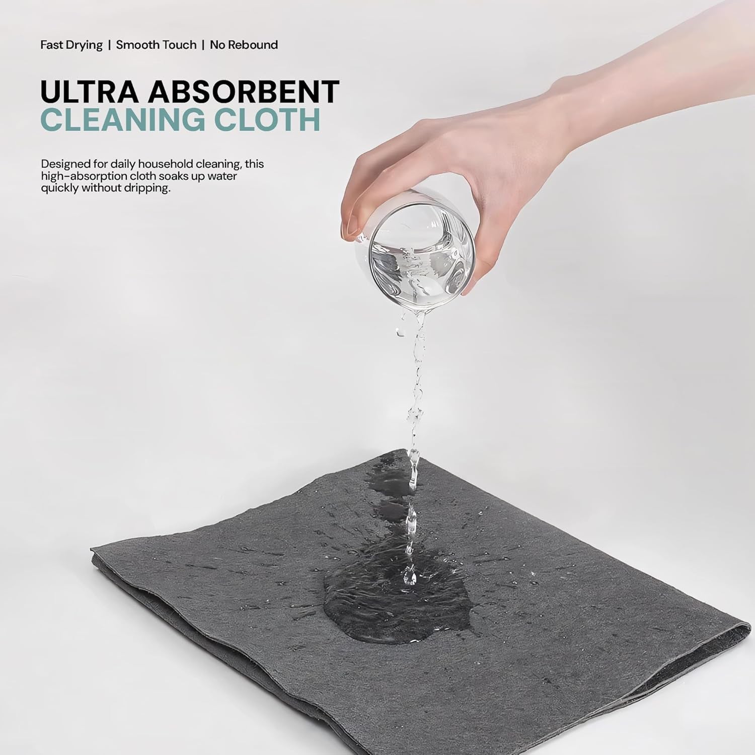 AINEXA 5-Piece Thickened Microfiber Cleaning Cloth Set