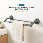AINEXA Vacuum Suction Aluminium Towel Rack – Matte Grey