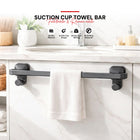 AINEXA Vacuum Suction Aluminium Towel Bar – Matte Grey