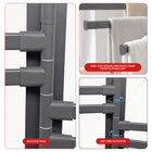 AINEXA 4-Bar Vacuum Suction Aluminium Towel Rack – Matte Grey