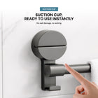 AINEXA Vacuum Suction Aluminium Towel Bar – Matte Grey