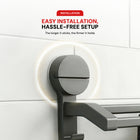 AINEXA 24-Inch Suction Double Towel Bar – Matte Grey