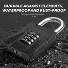 AINEXA Heavy-Duty 4-Digit Combination Padlock for Door & Gate Security