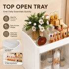 AINEXA 2-Layer Cosmetic & Makeup Organiser with Drawers – White