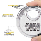 AINEXA Heavy-Duty 4-Digit Combination Disc Padlock