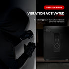 AINEXA Digital Password Safe Locker with Alarm & Adjustable Shelf – Black