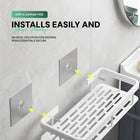 AINEXA 2-Piece Self-Adhesive Bathroom Shelves – Black