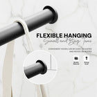 AINEXA 2-Piece Self-Adhesive Aluminium Tissue & Towel Holder – Black