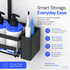 AINEXA 3-Tier Hanging Shower Caddy with Hooks – No Drill