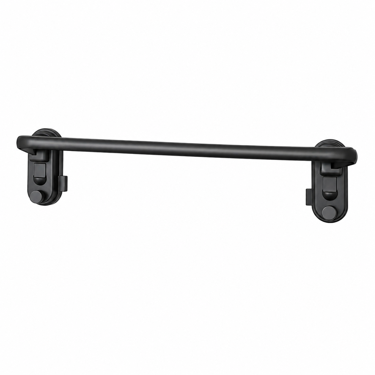 AINEXA Vacuum Suction Aluminium Towel Holder – Matte Black