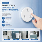 AINEXA Smart Toilet with Auto Lid, Heated Seat & Bidet – S-Trap, White
