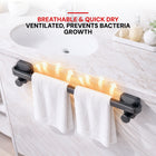 AINEXA Vacuum Suction Aluminium Towel Bar – Matte Grey