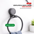 AINEXA Vacuum Suction Aluminium Towel Ring – Matte Grey