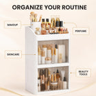 AINEXA 3-Layer Cosmetic & Makeup Organiser with Drawers – White