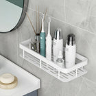 AINEXA 2-Piece Self-Adhesive Bathroom Shelves – Black