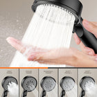 AINEXA 5-Mode High-Pressure Handheld Shower Head – Black