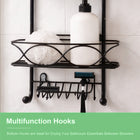 AINEXA 2-Tier Hanging Shower Caddy with Soap Rack – Black