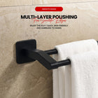 AINEXA Self-Adhesive Aluminium Double Towel Rack – Matte Black