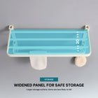 AINEXA 24-Inch Self-Adhesive Aluminium Towel Rack with Hooks – White