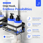 AINEXA 3-Tier Hanging Shower Caddy with Hooks – No Drill