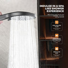 AINEXA Adjustable Wall-Mounted Shower Head Holder – Black