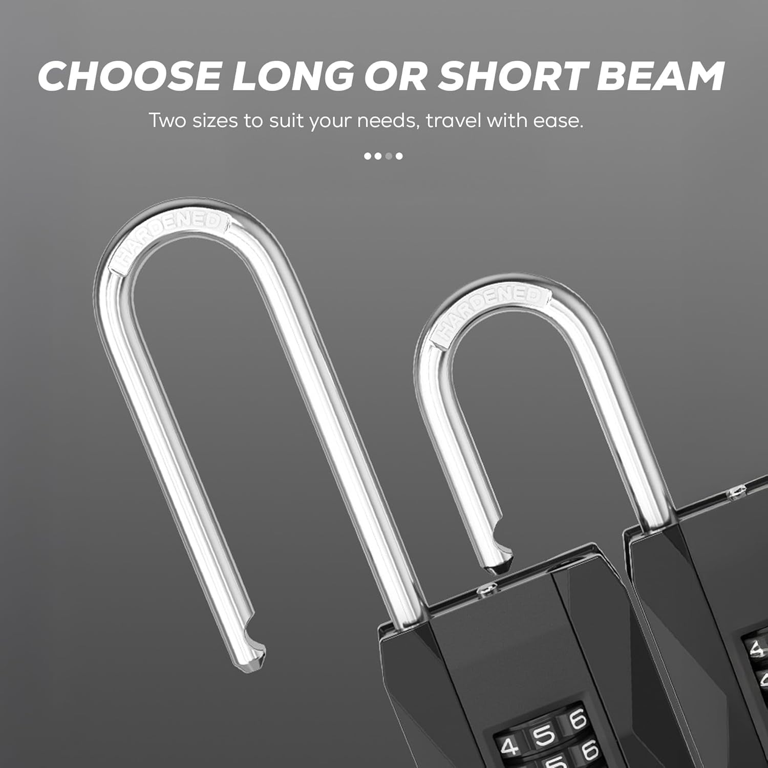AINEXA Heavy-Duty 4-Digit Combination Padlock for Door & Gate Security