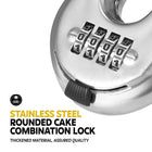 AINEXA Heavy-Duty 4-Digit Combination Disc Padlock