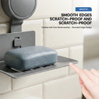 AINEXA Vacuum Suction Wall-Mounted Soap Holder – Grey